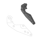 Moto Master Relocation Bracket for Dakar 298mm Front Disk For Husqvarna CR125 1995-2013 - Black
