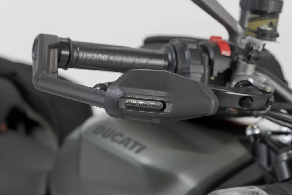 SW Motech Lever Guards with Wind Protection For Triumph Daytona 660 2024 - Black