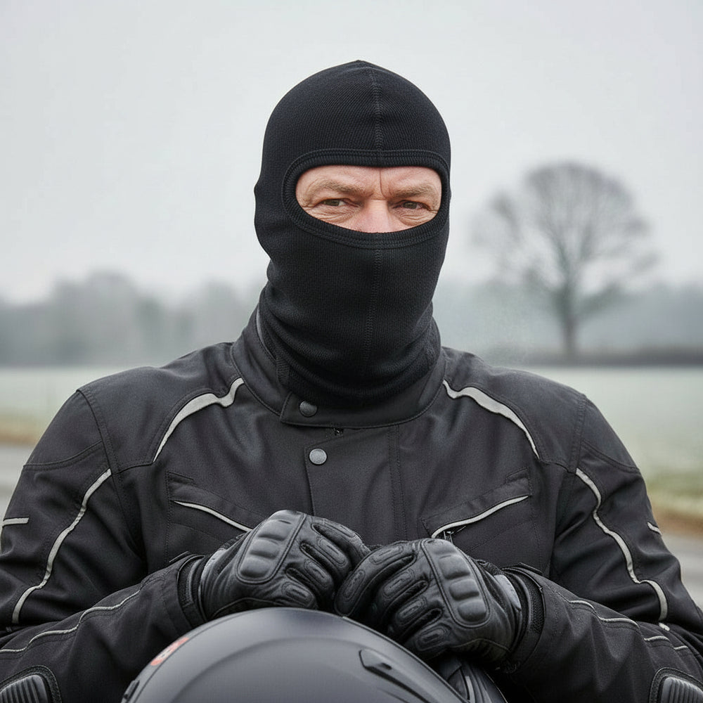 Black Thermal Cotton Balaclava