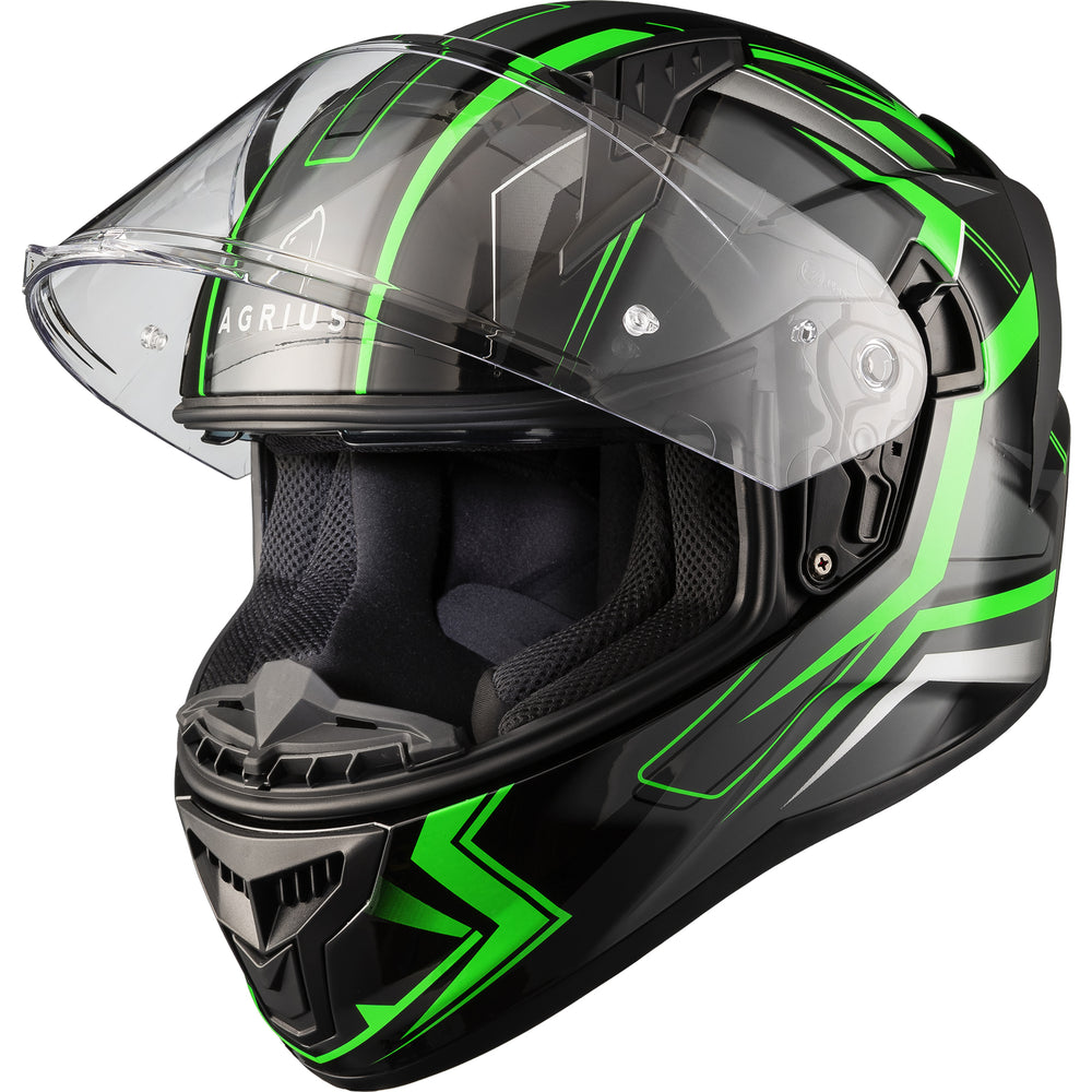 Agrius Wrath Polaris Glow In The Dark Motorcycle Helmet – Ghostbikes Agrius Wrath Polaris Glow In The Dark Motorcycle Helmet – Ghostbikes