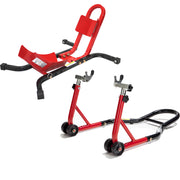 Black Pro Range Wheel Chock & Rear Paddock Stand