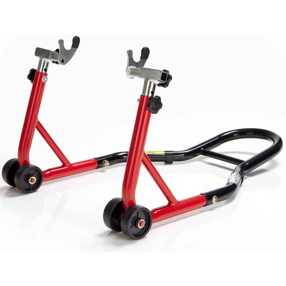 Black Pro Range Wheel Chock & Rear Paddock Stand