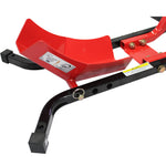 Black Pro Range Wheel Chock & Rear Paddock Stand (with Rubber Cup)