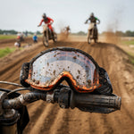 Black Granite Motocross Goggles