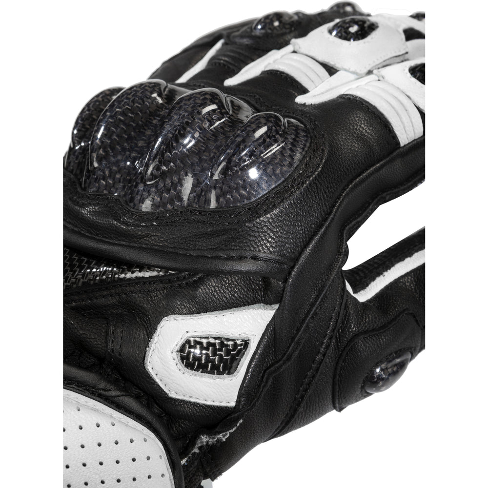 Black Raptor 390 Leather Motorcycle Gloves