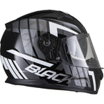 Black Apex Triple Full Face Motorcycle Helmet