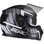 Black Apex Triple Full Face Motorcycle Helmet