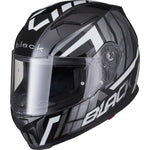 Black Apex Triple Full Face Motorcycle Helmet