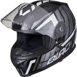 Black Apex Triple Full Face Motorcycle Helmet