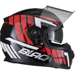 Black Apex Triple Full Face Motorcycle Helmet