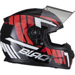 Black Apex Triple Full Face Motorcycle Helmet
