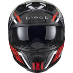 Black Apex Triple Full Face Motorcycle Helmet