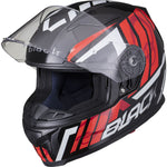 Black Apex Triple Full Face Motorcycle Helmet