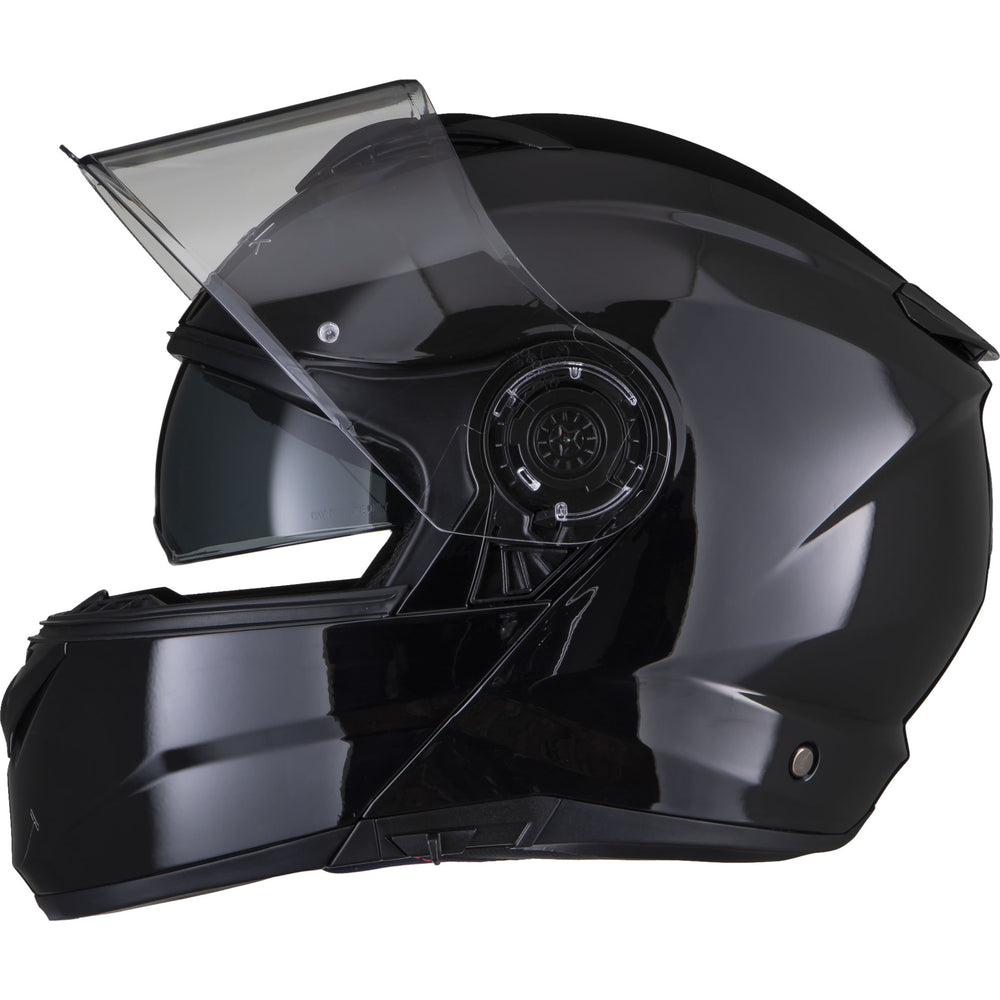 black optimus flip front motorcycle helmet Black Optimus II Flip Front Motorcycle Helmet – Ghostbikes