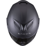Black Optimus II Flip Front Motorcycle Helmet