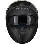 Black Optimus II Flip Front Motorcycle Helmet