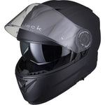 Black Optimus II Flip Front Motorcycle Helmet