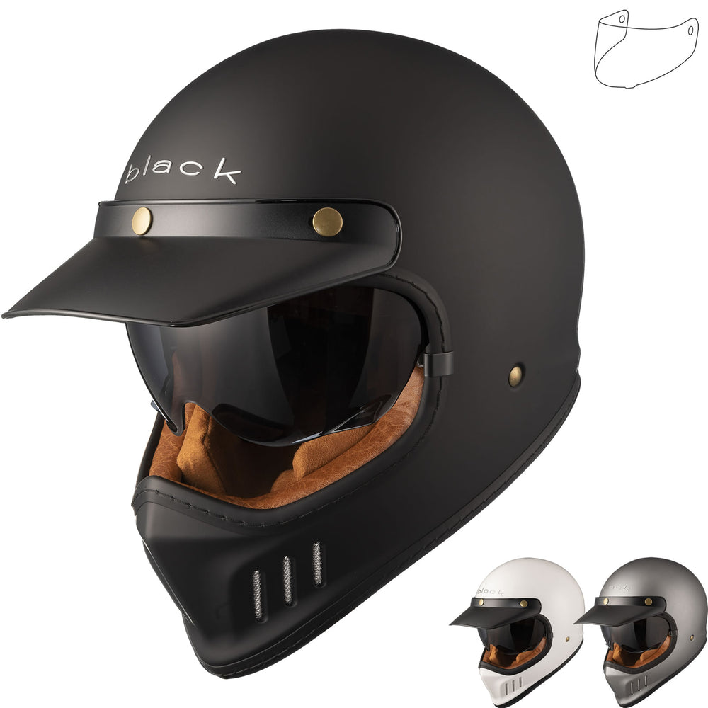 classic motorcycle crash helmets Vintage, Moto Guzzi, Pudding Basin Helmet Visor Trials Crash Helmets Motorcycle