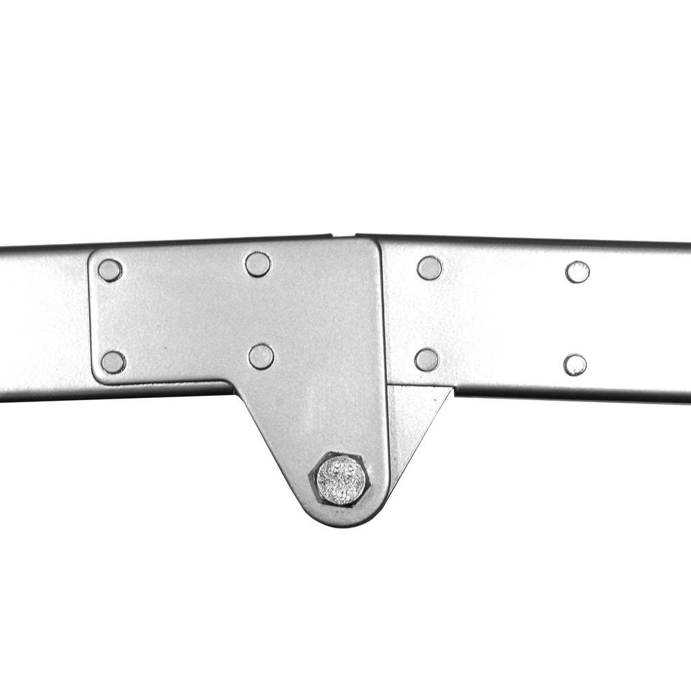 Black Pro Range (B5390) Tri-Fold Steel Motorcycle Loading Ramp Silver (Pair)