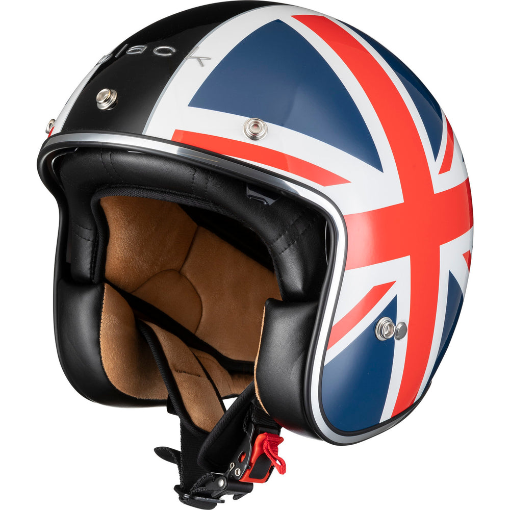 Black Classic Union Jack Open Face Motorcycle Helmet – Ghostbikes Black Classic Union Jack Open Face Motorcycle Helmet – Ghostbikes