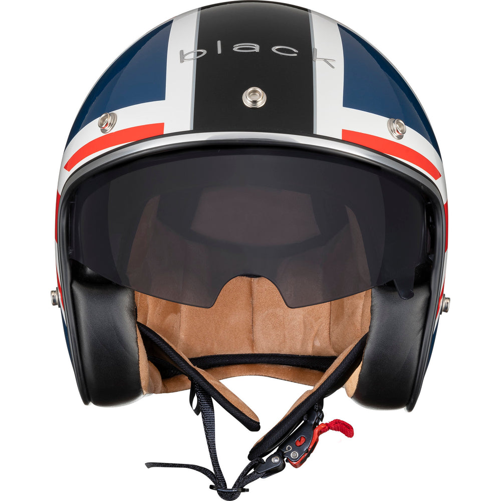 british style motorcycle helmets Black Classic Union Jack Open Face Motorcycle Helmet – Ghostbikes
