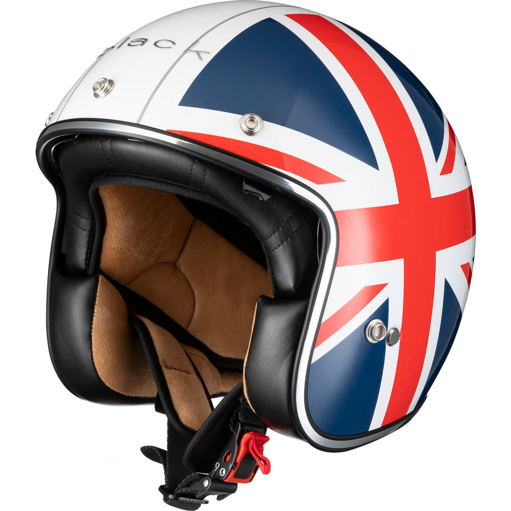 Black Classic Union Jack Open Face Motorcycle Helmet – Ghostbikes