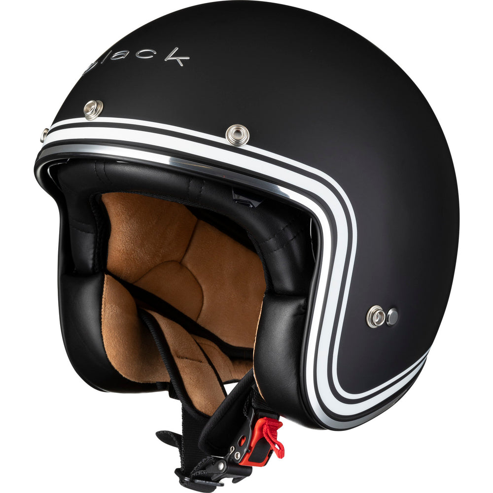 Black Classic Line Open Face Motorcycle Helmet – Ghostbikes Black Classic Line Open Face Motorcycle Helmet – Ghostbikes