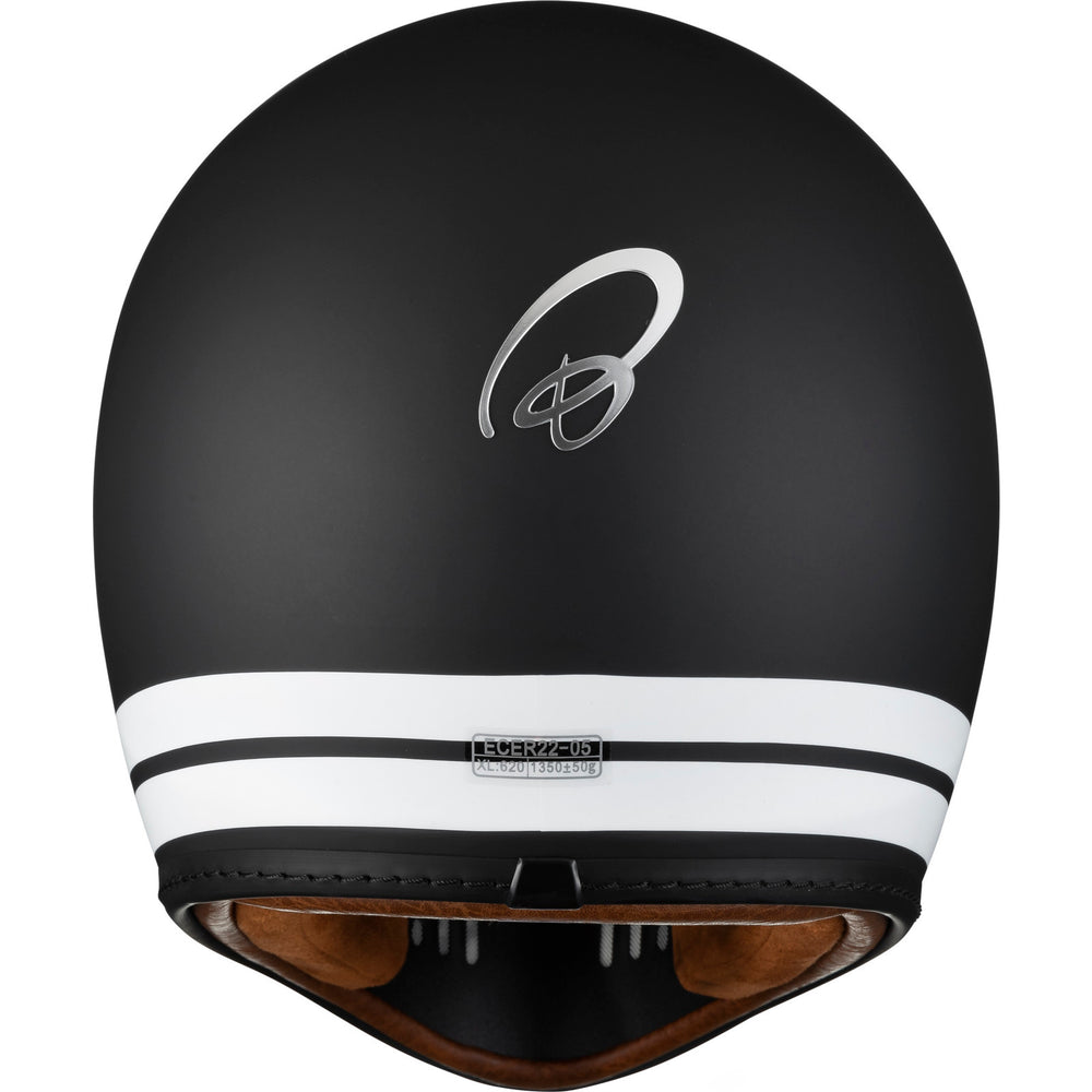 matt black smith retrover vintage & classic helmets Black Royale Pureline Retro Motorcycle Helmet & Visor – Ghostbikes