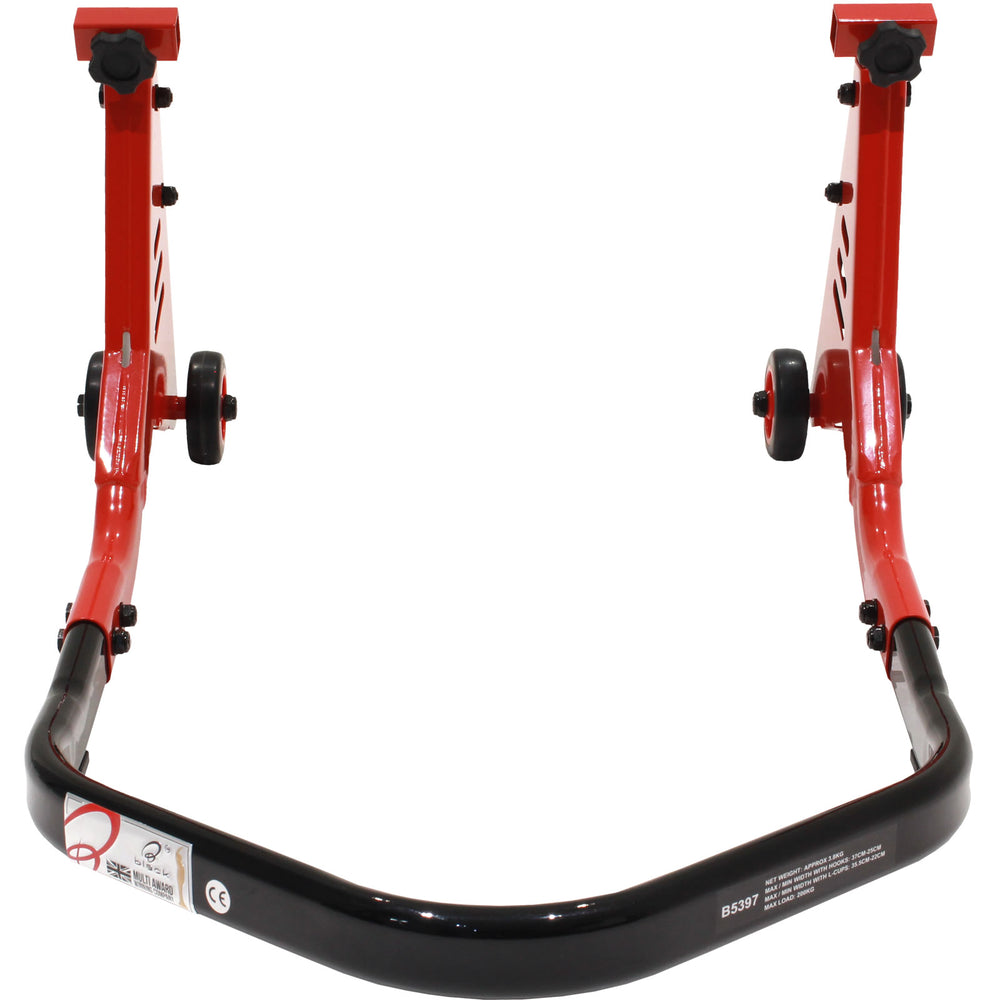 Black Pro Range Oval Tube Rear Paddock Stand (B5397) Without Adaptors