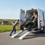 Black Pro Range (B5383) Aluminium Folding Motorcycle Loading Ramp (Pair)
