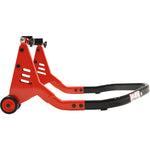 Black Pro Range Oval Tube Rear Paddock Stand (B5397) With L-Cup Cradle Adaptors