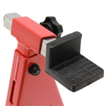 Black Pro Range Oval Tube Rear Paddock Stand (B5397) With L-Cup Cradle Adaptors