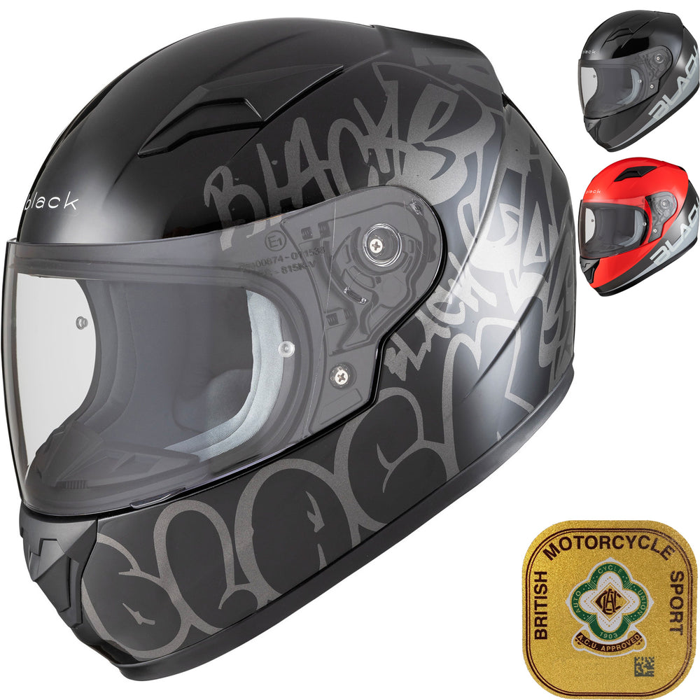 Black FastTrack ACU Kids Motorcycle Helmet Ghostbikes Black FastTrack ACU Kids Motorcycle Helmet Ghostbikes