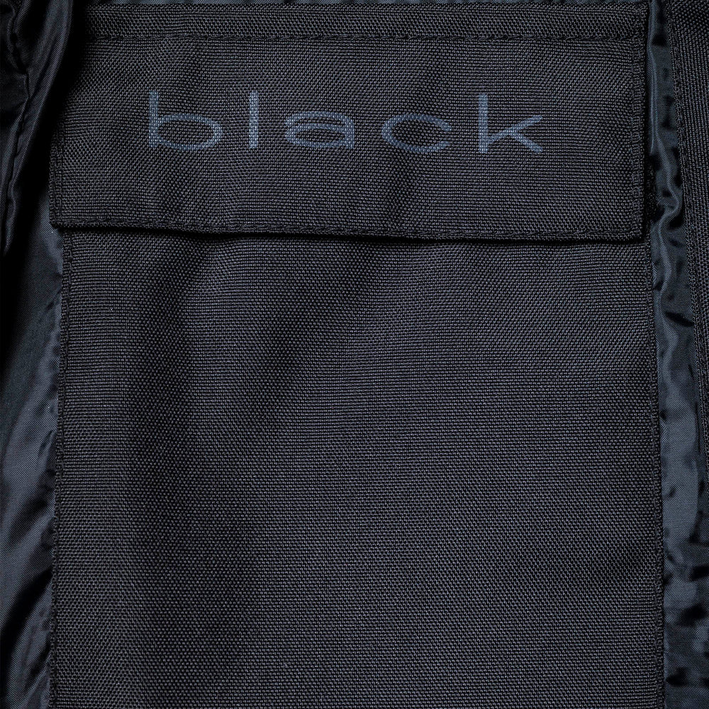 Black Blockade Leather Motorcycle Vest