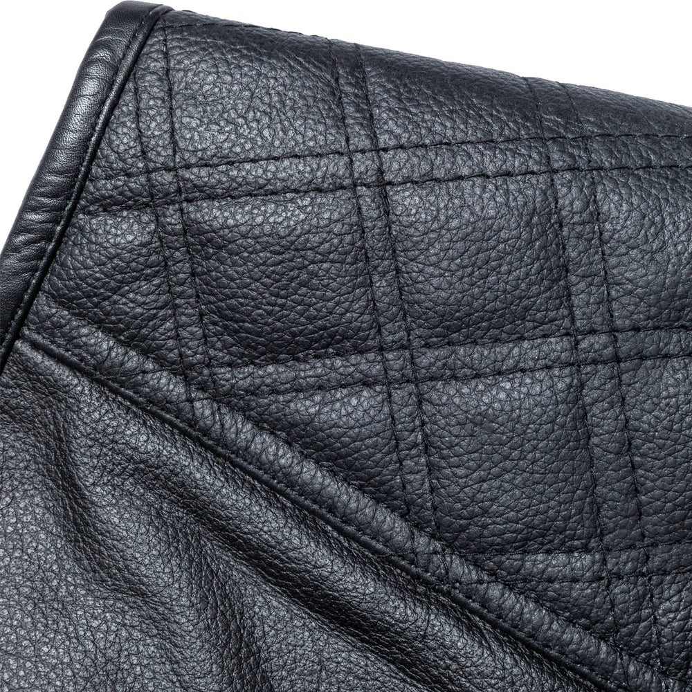Black Renegade Leather Motorcycle Vest