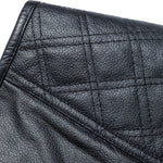 Black Renegade Leather Motorcycle Vest