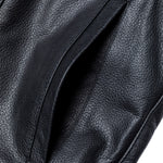 Black Renegade Leather Motorcycle Vest
