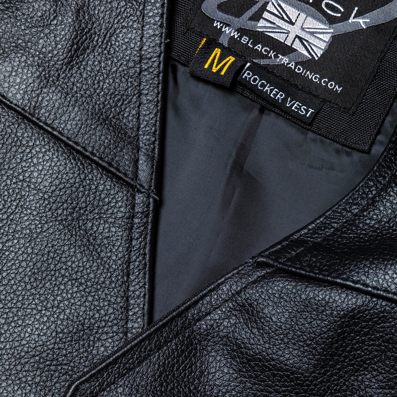 Black Rocker Leather Motorcycle Vest – Ghostbikes
