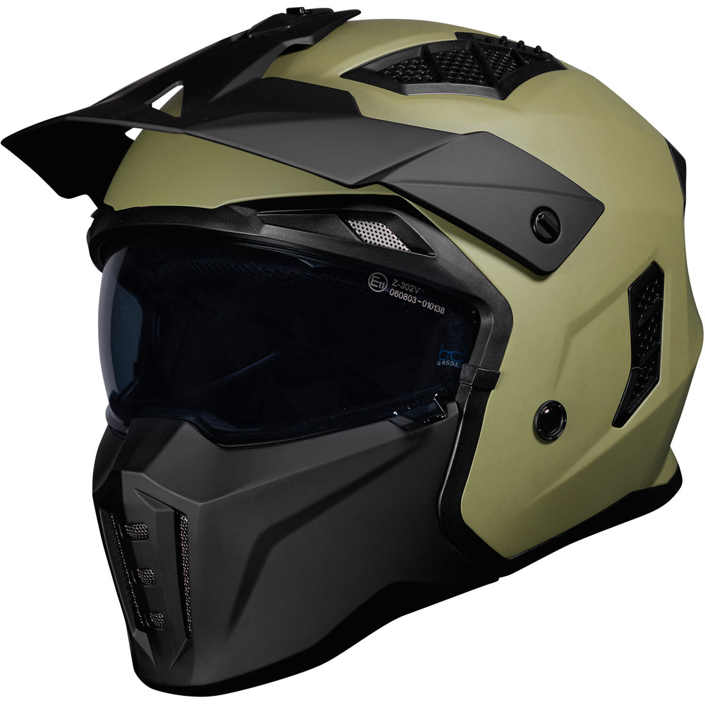 Black Street Fighter Open Face ECE R22.06 Motorcycle Helmet – Ghostbikes
