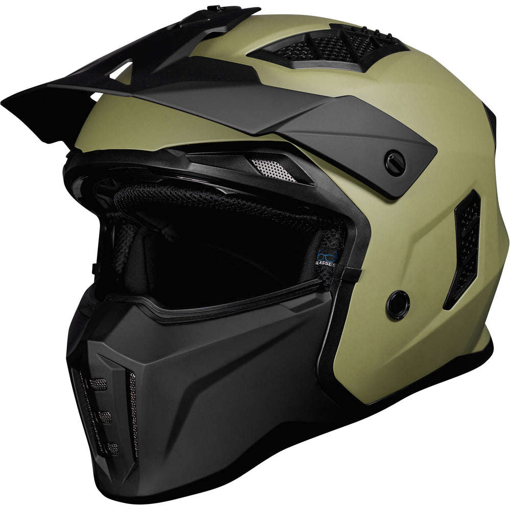 Black Street Fighter Open Face ECE R22.06 Motorcycle Helmet – Ghostbikes
