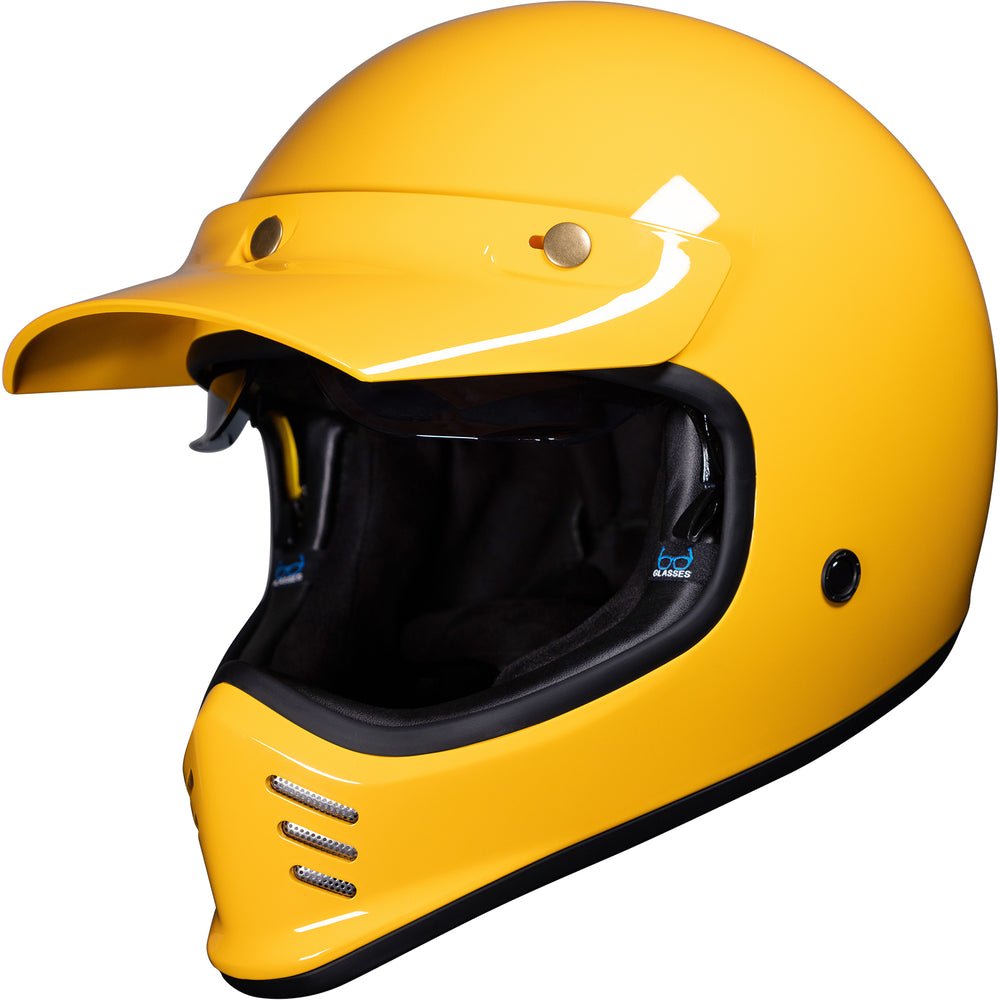 1 2 shell yellow motorcycle helmet TRUSTERTHEE Half Helmets with Face Shield, German Style Motorcycle for Adult Men Women, DOT Approved Retro Half Helmet for Moped Cruiser Scooter (Medium, 1Bright Black) : Automotive The helmet is tailored towards open wheel dirt track racing with no front vents and a front chin spoiler. Daytona GLIDE FLUORESCENT YELLOW DOT