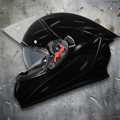 Black Atom Vintage ECE R22.06 Scratched-Look Motorcycle Helmet – Ghostbikes