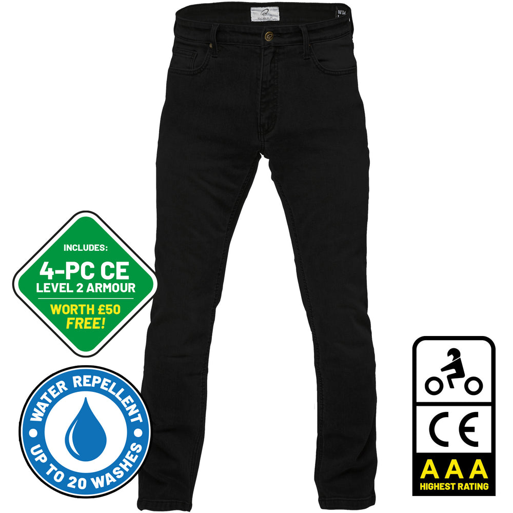 Black Speedster AAA CE Ultra Black Motorcycle Jeans