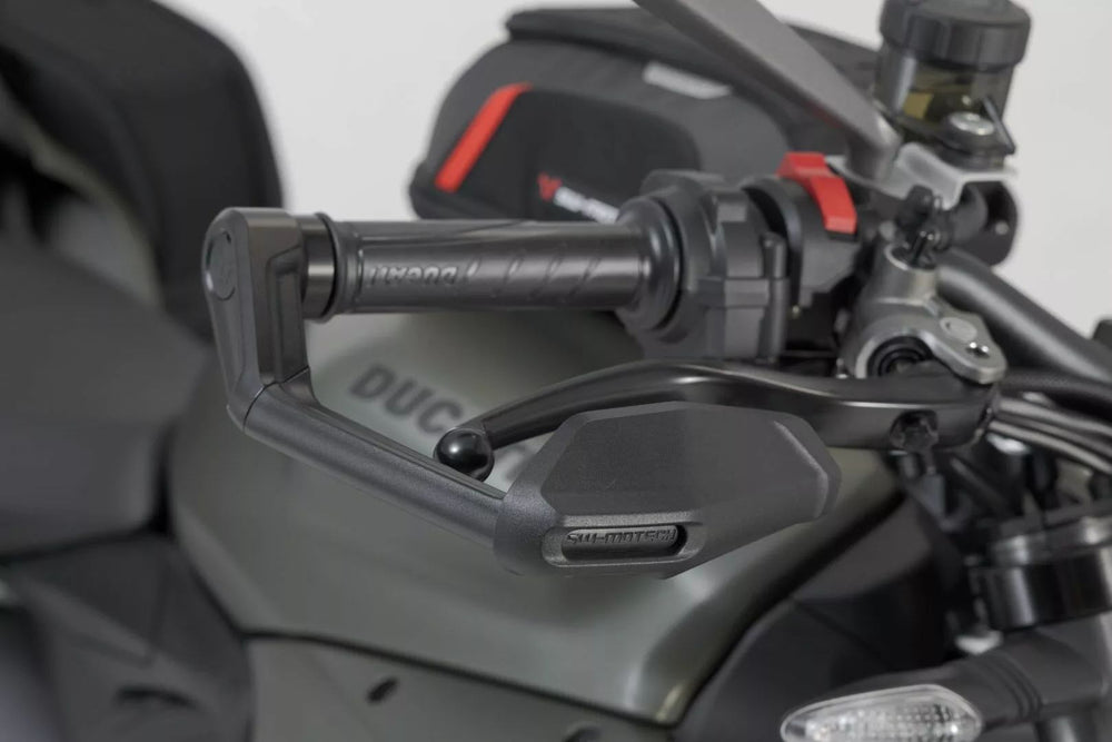 SW Motech Lever Guards with Wind Protection For Triumph Daytona 660 2024 - Black