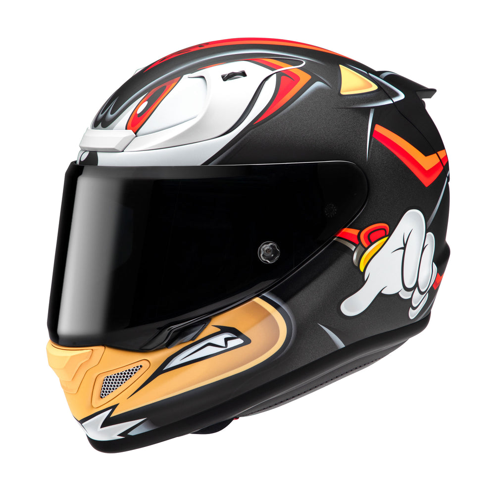HJC RPHA 12 Shadow The Hedgehog MC1SF Red  Motorcycle Helmet