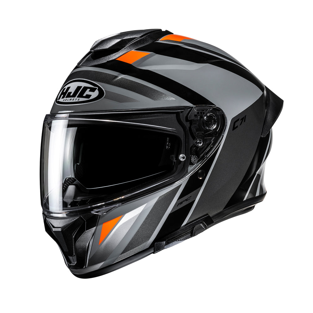 HJC C71 Faber MC4 Green  Motorcycle Helmet