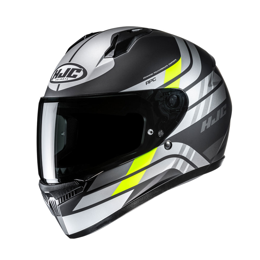HJC C10 Hiper MC3HSF Yellow  Motorcycle Helmet