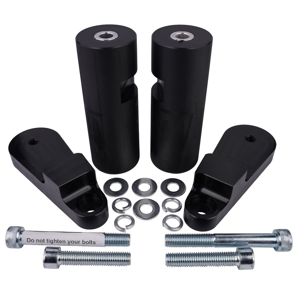 BikeTek Black STP Crash Protectors Set - Honda CBR250R 2011-13
