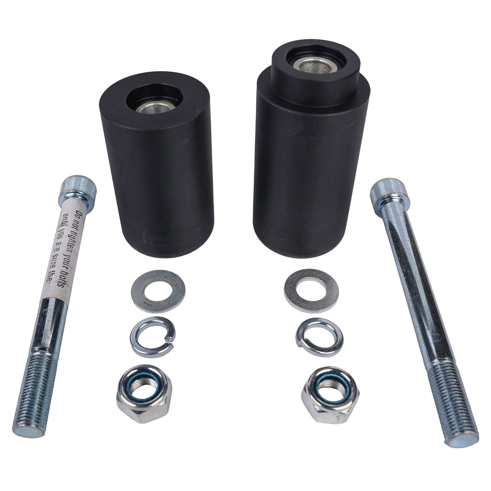 BikeTek Black STP Crash Protectors Set - Kawasaki ZX7R 1996-2003