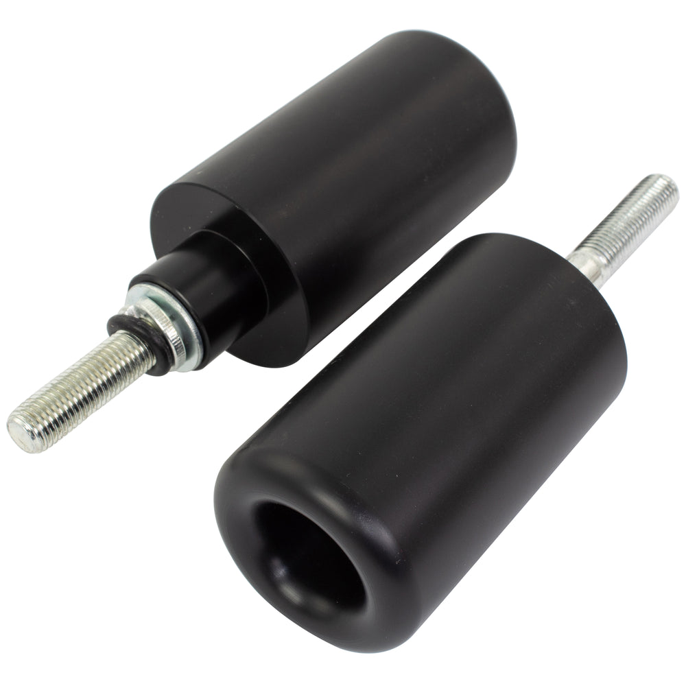 BikeTek Black STP Crash Protectors Set - Suzuki GSXR1000 K7-K8 2007-08